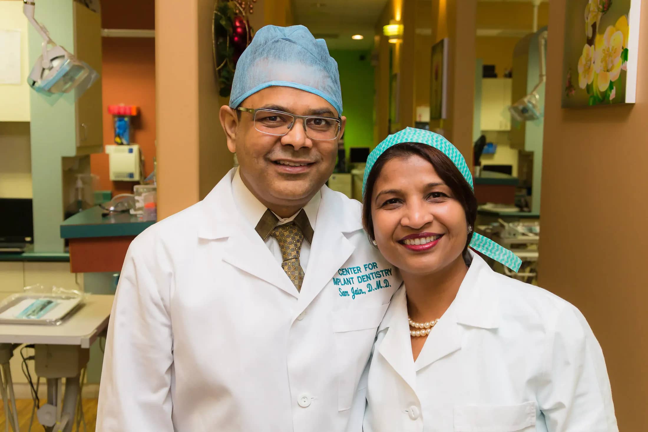 Dr. Sam Jain and Dr. Arpana Gupta, implant specialists at Center for Implant Dentistry